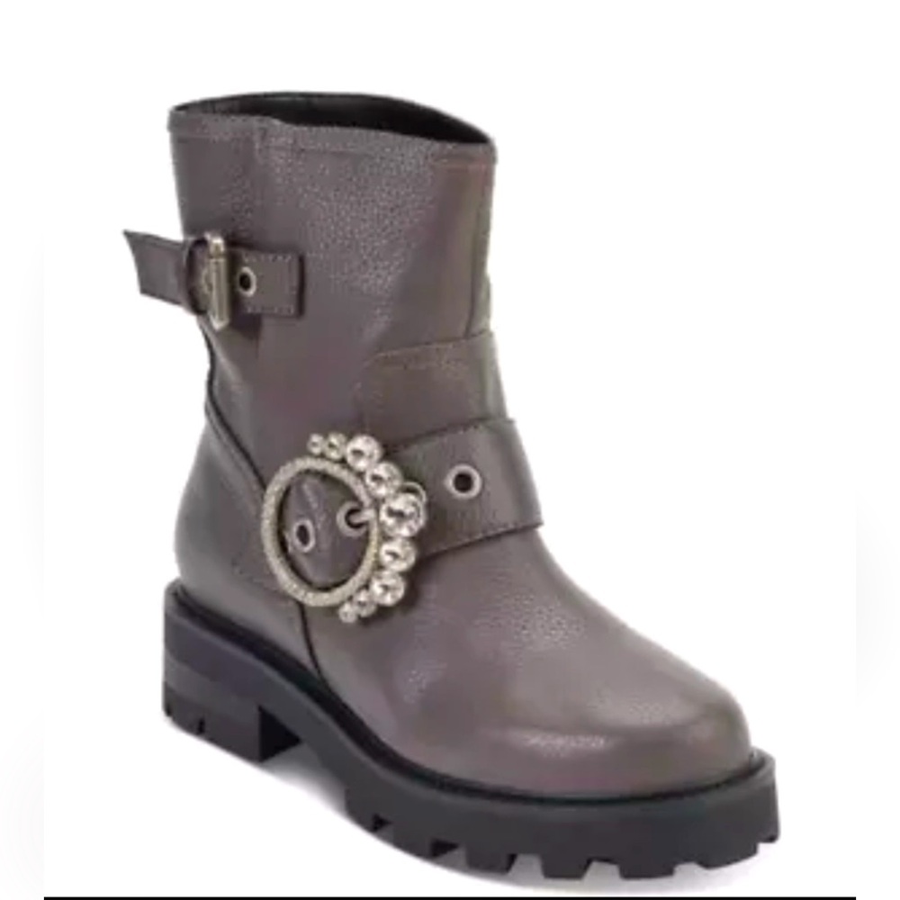 Karl Lagerfeld Paris Womens Marceau  Leather Ankle Boots Size 10 NWT IN BOX